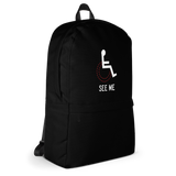 See Me (Not My Disability) Black Backpack