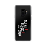 Not All Heroes Use Stairs (Black Samsung Case)