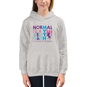 Normal is a Myth (Mermaid & Unicorn) Kid's Hoodie