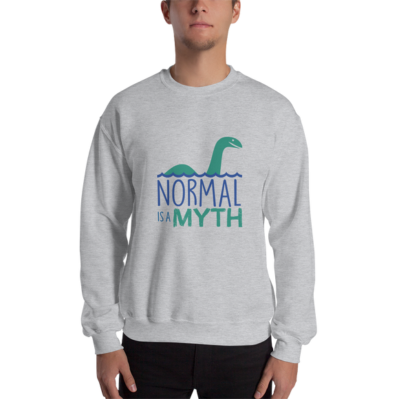 sweatshirt normal is a myth loch ness monster lochness peer pressure popularity disability special needs awareness inclusivity acceptance activism