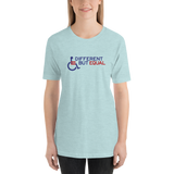 Different but Equal (Disability Equality Logo) Design 2 Unisex Shirt
