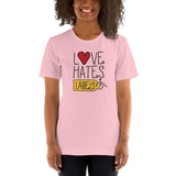 Love Hates Labels (Unisex Shirt Light Colors)