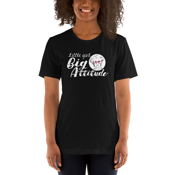 shirt Little Girl Big Attitude Raising Dion Esperanza fan Netflix Sammi Haney wheelchair pink glasses sass sassy disability osteogenesis imperfecta