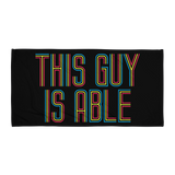 This Guy is Able (Men's Beach Towel)