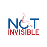 Not Invisible Men's Sticker