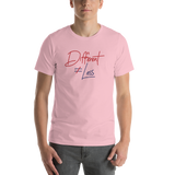 Different Does Not Equal Less (Original Clean Design) Adult Light Color Shirts