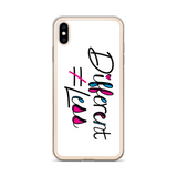 Different Does Not Equal Less (As Seen On Netflix’s Raising Dion) White iPhone Case