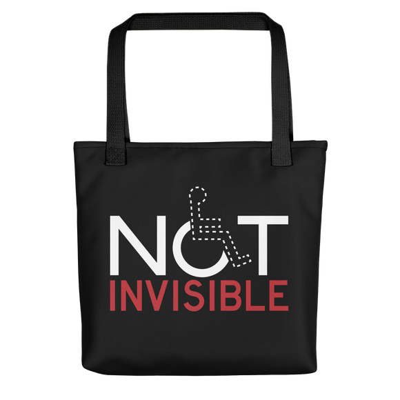 drawstring bag not invisible disabled disability special needs visible awareness diversity wheelchair inclusion inclusivity impaired acceptance