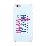 iPhone case normal is a myth mermaid peer pressure popularity disability special needs awareness inclusivity acceptance