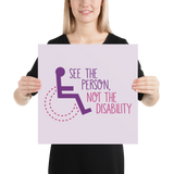 See the Person, Not the Disability (Women's Poster)