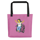 Esperanza From Raising Dion (Yellow Cartoon) D.D.N.E.L. Pink Tote bag