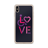 LOVE (for the Special Needs Community) iPhone Case Stacked Design 2 of 3