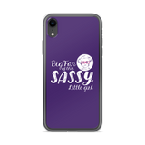 Big Fan of this Sassy Little Girl (Esperanza - Raising Dion) Purple iPhone Case