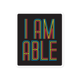 I am Able (Sticker) in Black Box