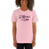 Different Does Not Equal Less (Disability Logo Added into "D") Light Shirts