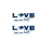 stickers love sees no limits halftone eye luv heart disability special needs expectations future