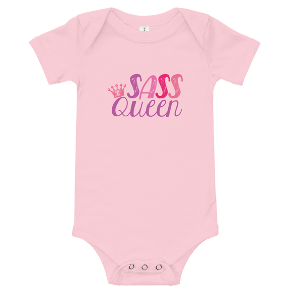 baby onesie babysuit bodysuit Sass Queen Fan Sammi Haney Esperanza Netflix Raising Dion sassy wheelchair pink glasses disability osteogenesis imperfecta