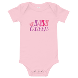 baby onesie babysuit bodysuit Sass Queen Fan Sammi Haney Esperanza Netflix Raising Dion sassy wheelchair pink glasses disability osteogenesis imperfecta