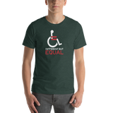 Different but Equal (Disability Equality Logo) Unisex Shirt Dark Colors