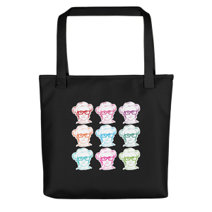 black tote bag 9 Different Colored Faces of Sammi Haney Esperanza Netflix Raising Dion fan sassy wheelchair pink glasses disability osteogenesis imperfecta OI