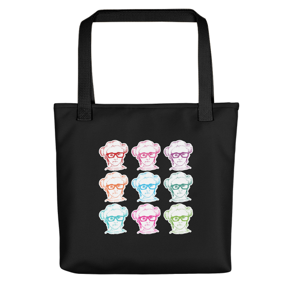 black tote bag 9 Different Colored Faces of Sammi Haney Esperanza Netflix Raising Dion fan sassy wheelchair pink glasses disability osteogenesis imperfecta OI