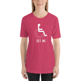 See Me (Not My Disability) Unisex Dark Color Shirts