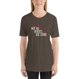 Not All Heroes Use Stairs (Dark Unisex Shirt)