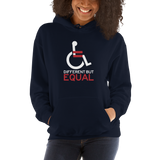 Different but Equal (Disability Equality Logo) Hoodie Dark Colors