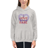 kid's hoodie I Love Someone with a Rare Condition medical disability disabilities awareness inclusion inclusivity diversity genetic disorder