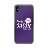 Big Fan of this Sassy Little Girl (Esperanza - Raising Dion) Purple iPhone Case