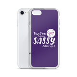 Big Fan of this Sassy Little Girl (Esperanza - Raising Dion) Purple iPhone Case