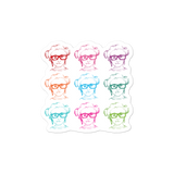 sticker 9 Different Colored Faces of Sammi Haney Esperanza Netflix Raising Dion fan sassy wheelchair pink glasses disability osteogenesis imperfecta OI