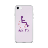 See Me (Not My Disability) White iPhone Case