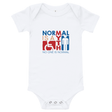 baby onesie babysuit bodysuit Normal is a myth sign icons people disabled handicapped able-bodied non-disabled popularity disability special needs