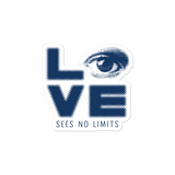 sticker love sees no limits halftone eye luv heart disability special needs expectations future