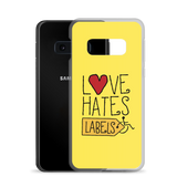 Love Hates Labels (Yellow Samsung Case)