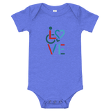 LOVE (for the Special Needs Community) Baby Onesie Stacked Design 3 of 3