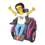 Esperanza From Raising Dion (Yellow Cartoon) D.D.N.E.L. Sticker