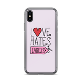Love Hates Labels (Pink iPhone Case)