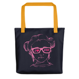 I Love Pink (Esperanza - Raising Dion) Pink on Navy Tote Bag