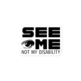 sticker See me not my disability wheelchair invisible acceptance special needs awareness diversity inclusion inclusivity 
