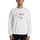 Different Does Not Equal Less (Original Clean Design) Sweatshirt Light Colors