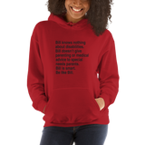 Bill Doesn't Give Parenting or Medical Advice (Special Needs Parent Hoodie)