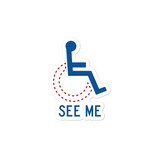 sticker see me not my disability wheelchair inclusion inclusivity acceptance special needs awareness diversity