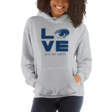 Love Sees No Limits (Halftone Stacked Design, Hoodie)