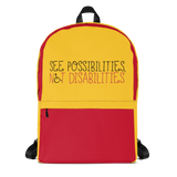backpack school see possibilities not disabilities future worry parent parenting disability special needs parent positive encouraging hope