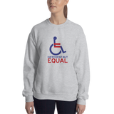 Different but Equal (Disability Equality Logo) Sweater Light Colors