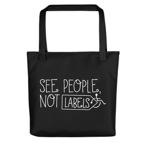tote bag people labels label disability special needs awareness diversity wheelchair inclusion inclusivity acceptance