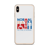 Normal is a Myth (Sign Icons) iPhone Case