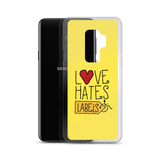 Love Hates Labels (Yellow Samsung Case)